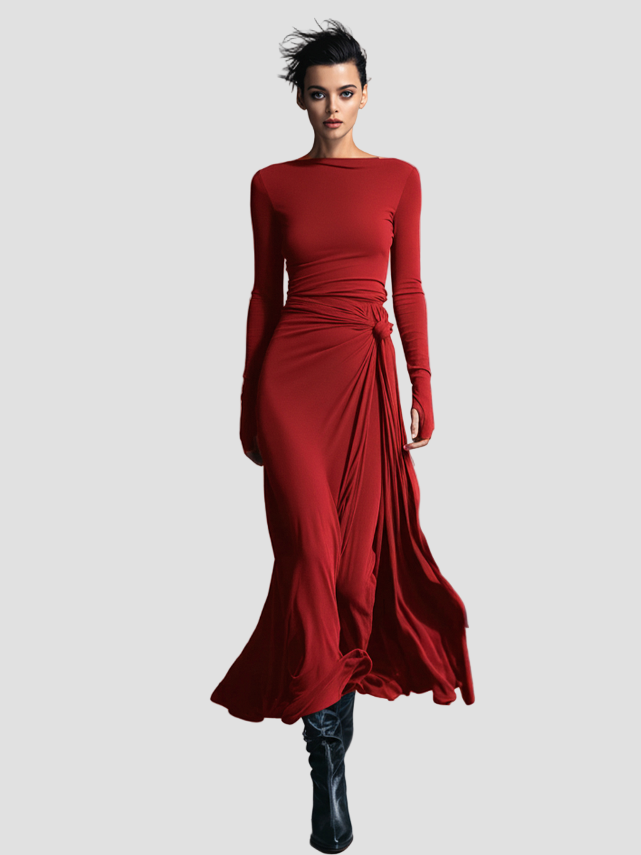 Anna | Elegant Dress Made of Stretch Fabric with a Shaping Effect