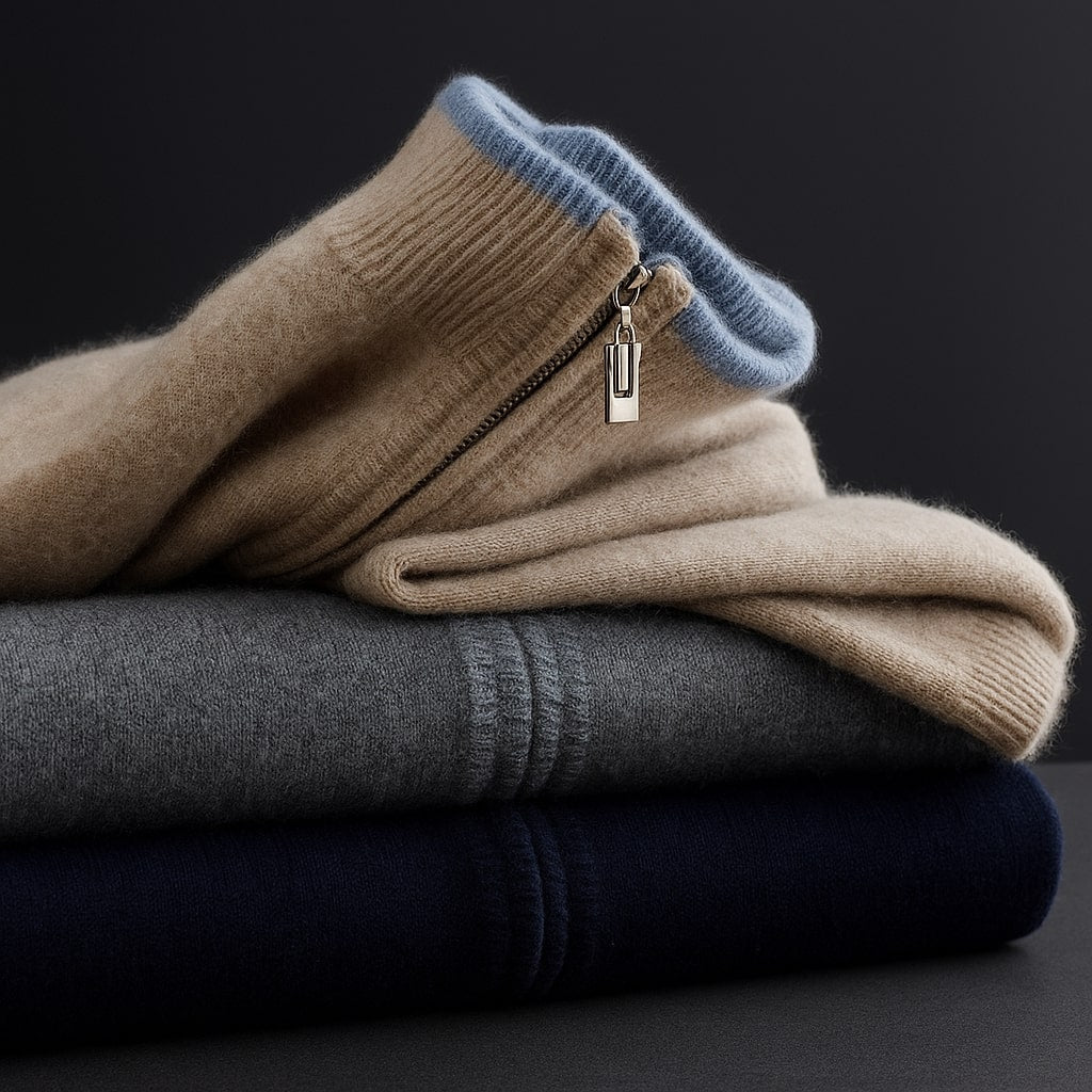 Harvey™ - Elegant Wool Zip Jacket