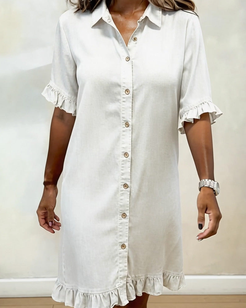 Alyssa | Comfortable Denim Dress with Flattering Shape