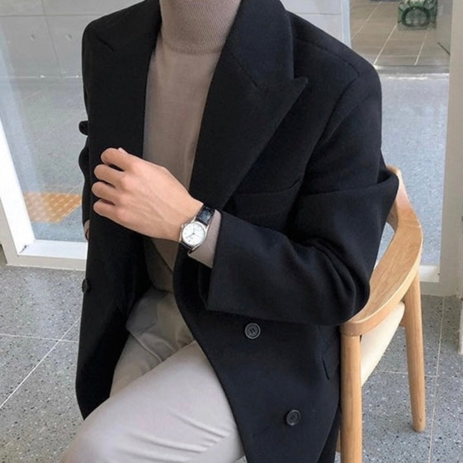 O'Dara | ELEGANT DOUBLE-BREASTED COAT FOR MEN