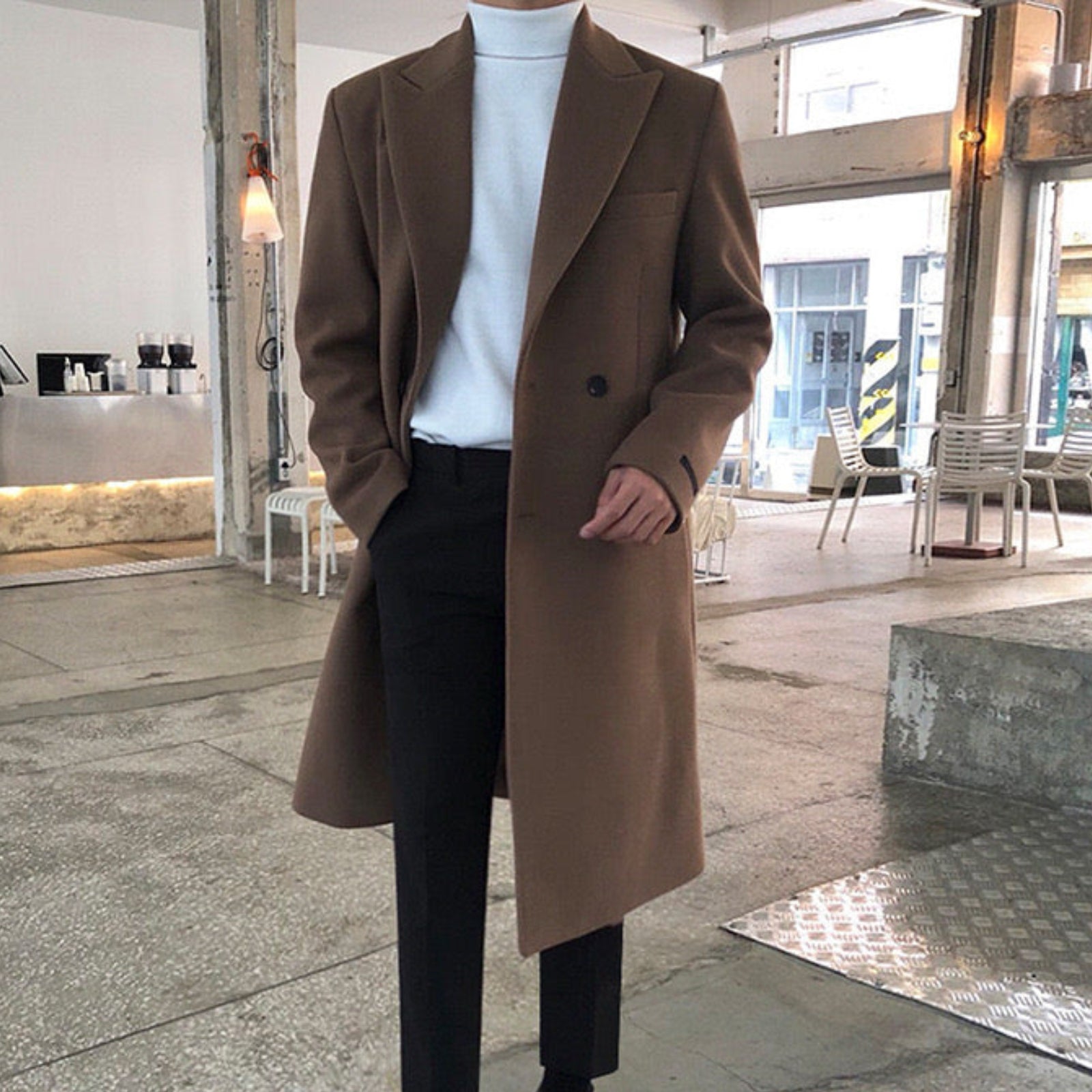 O'Dara | ELEGANT DOUBLE-BREASTED COAT FOR MEN