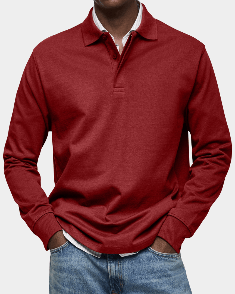 Richard - Comfortable long-sleeved spring polo shirt