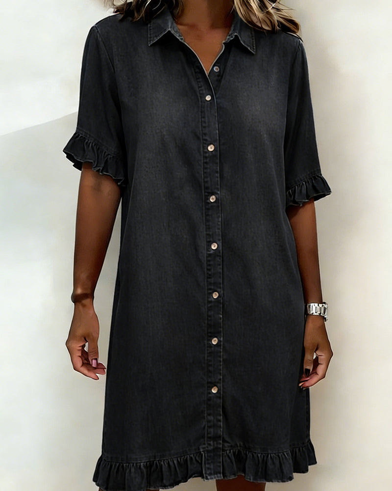 Alyssa | Comfortable Denim Dress with Flattering Shape