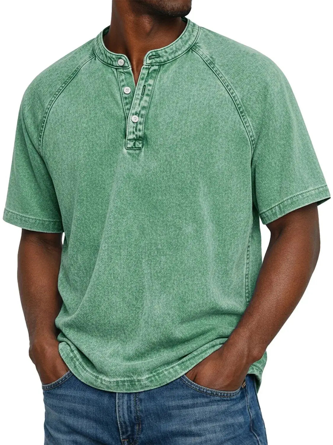 Ben - Vintage Men's Shirt With Buttons