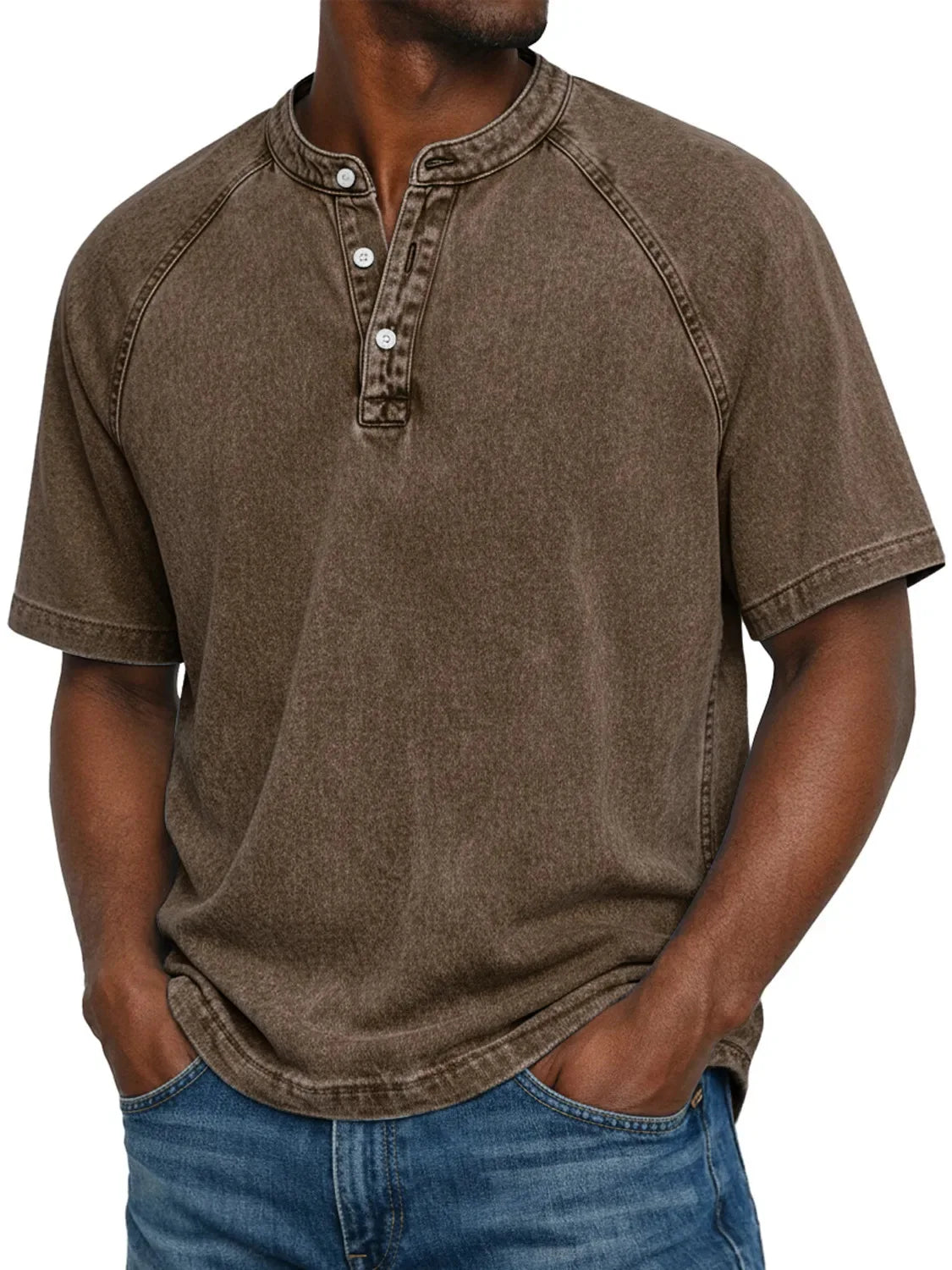 Ben - Vintage Men's Shirt With Buttons