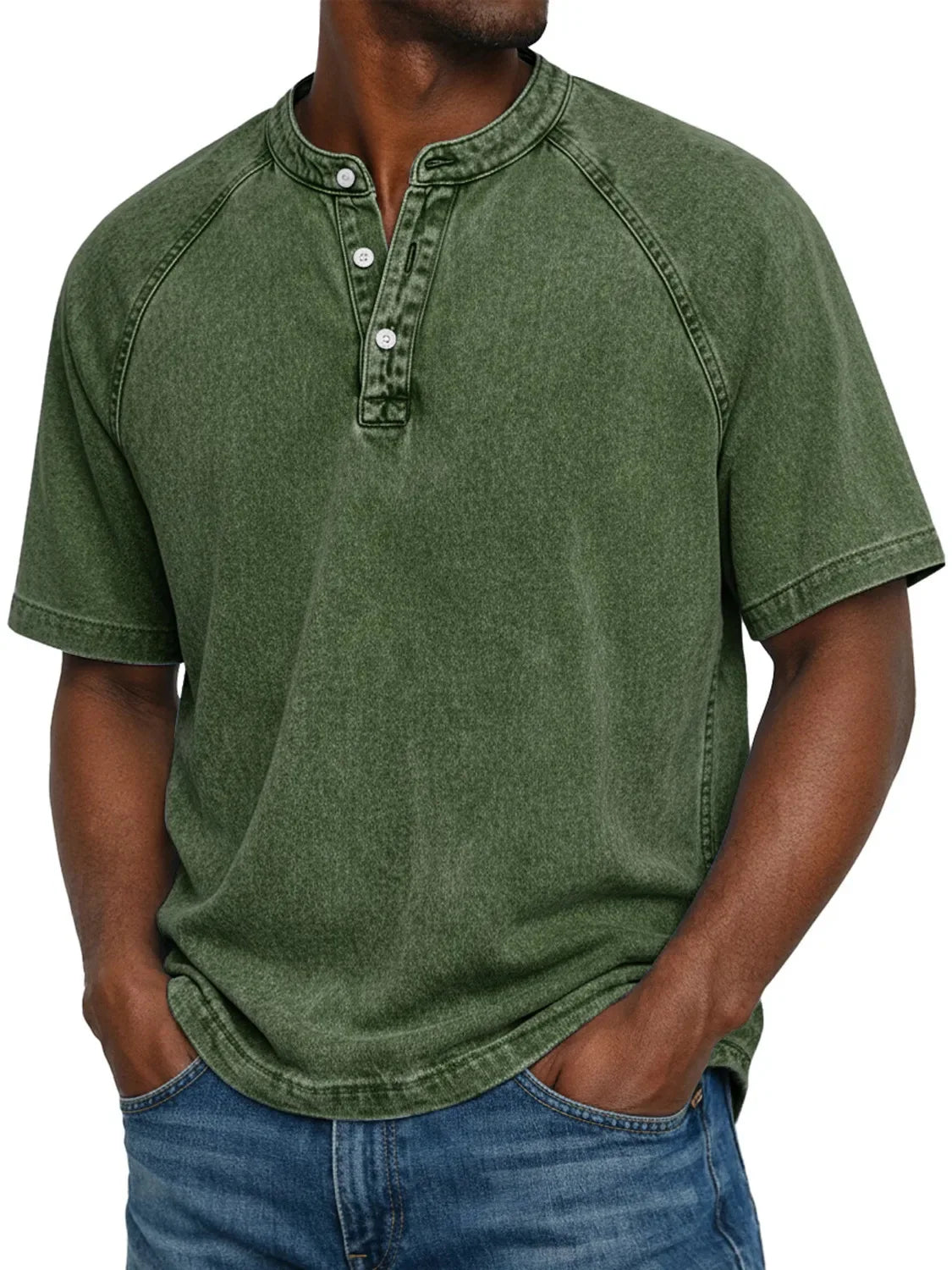 Ben - Vintage Men's Shirt With Buttons