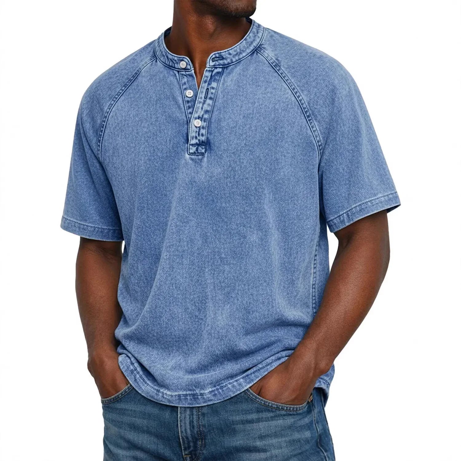 Ben - Vintage Men's Shirt With Buttons