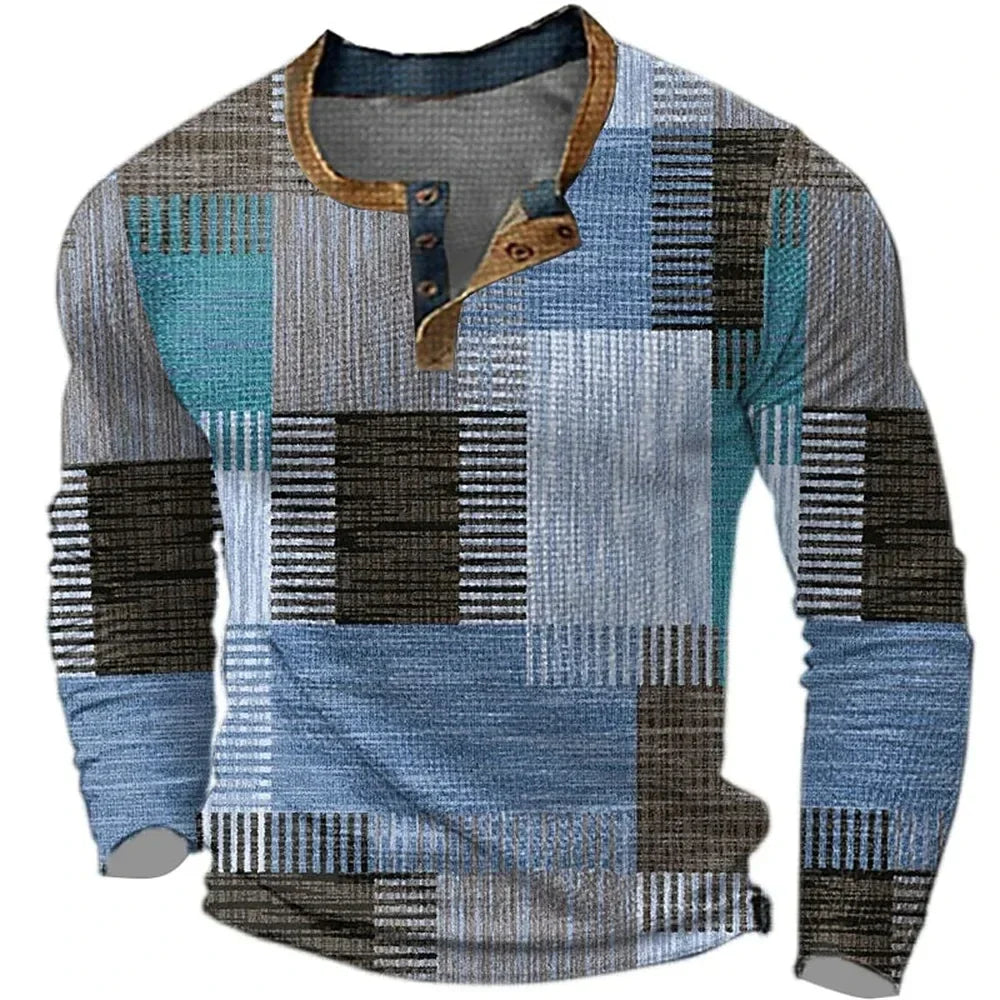 Barry - Colourful Long Sleeved Shirt