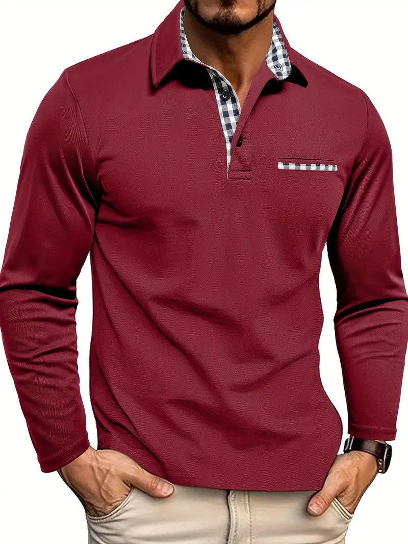 Gavin™ - Long Sleeve Polo Shirt