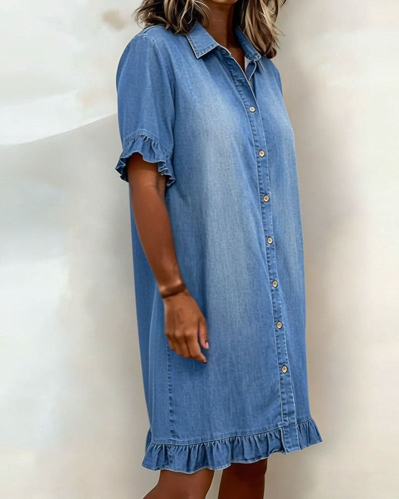 Alyssa | Comfortable Denim Dress with Flattering Shape