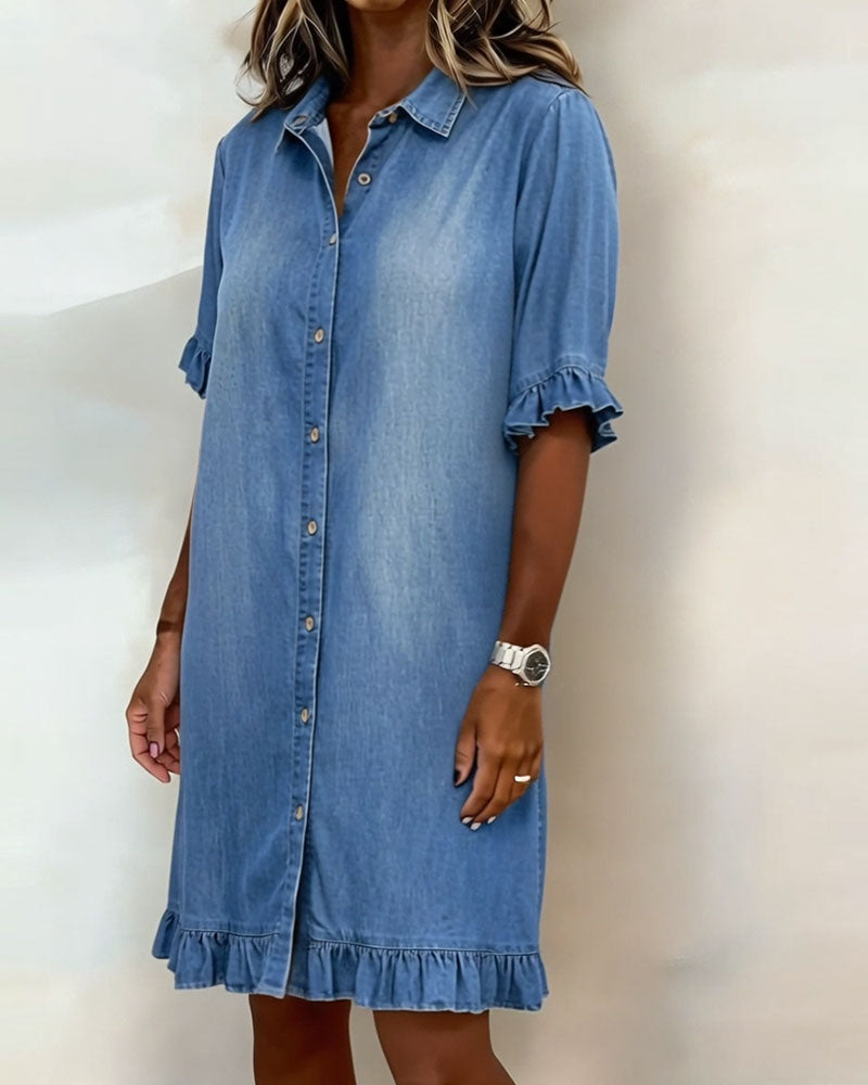 Alyssa | Comfortable Denim Dress with Flattering Shape