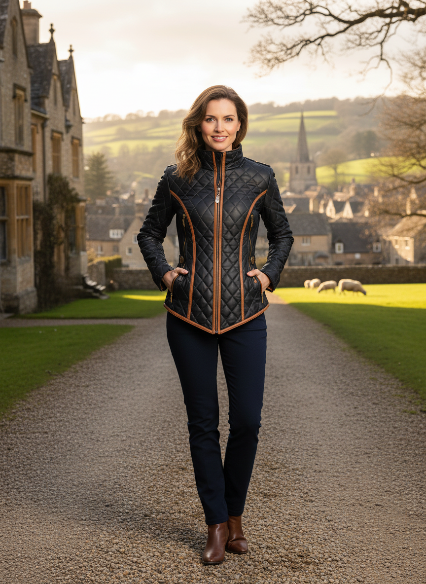 Lillian | Diamond-quilted Padded Jacket