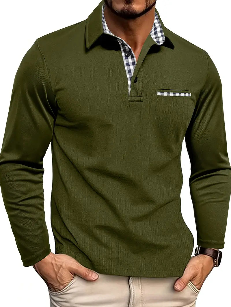 Gavin™ - Long Sleeve Polo Shirt