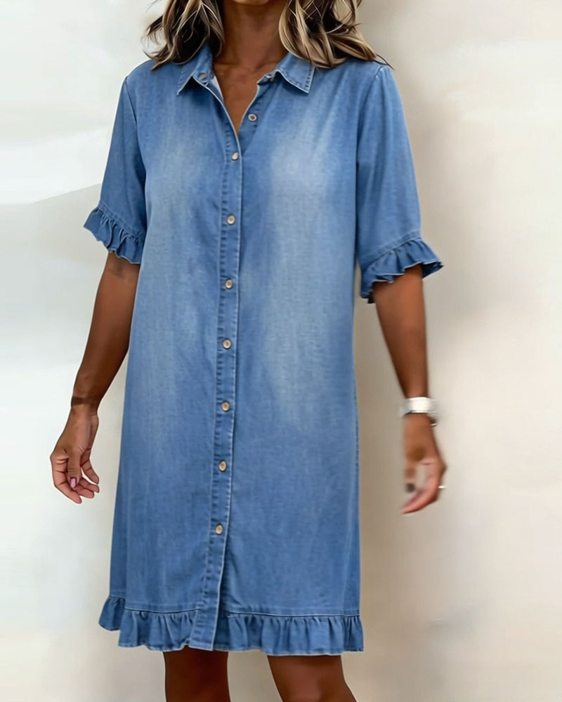 Alyssa | Comfortable Denim Dress with Flattering Shape
