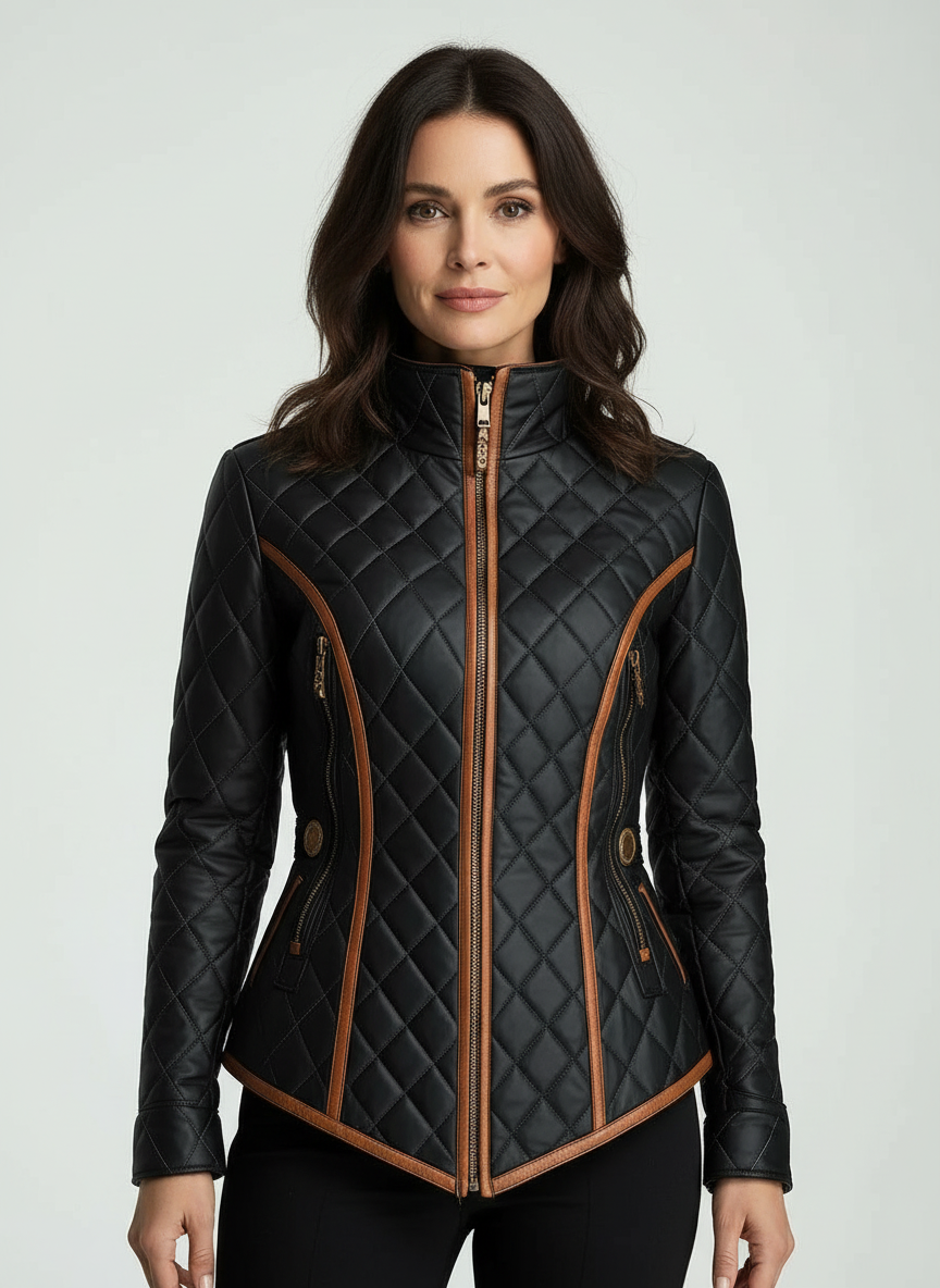 Lillian | Diamond-quilted Padded Jacket