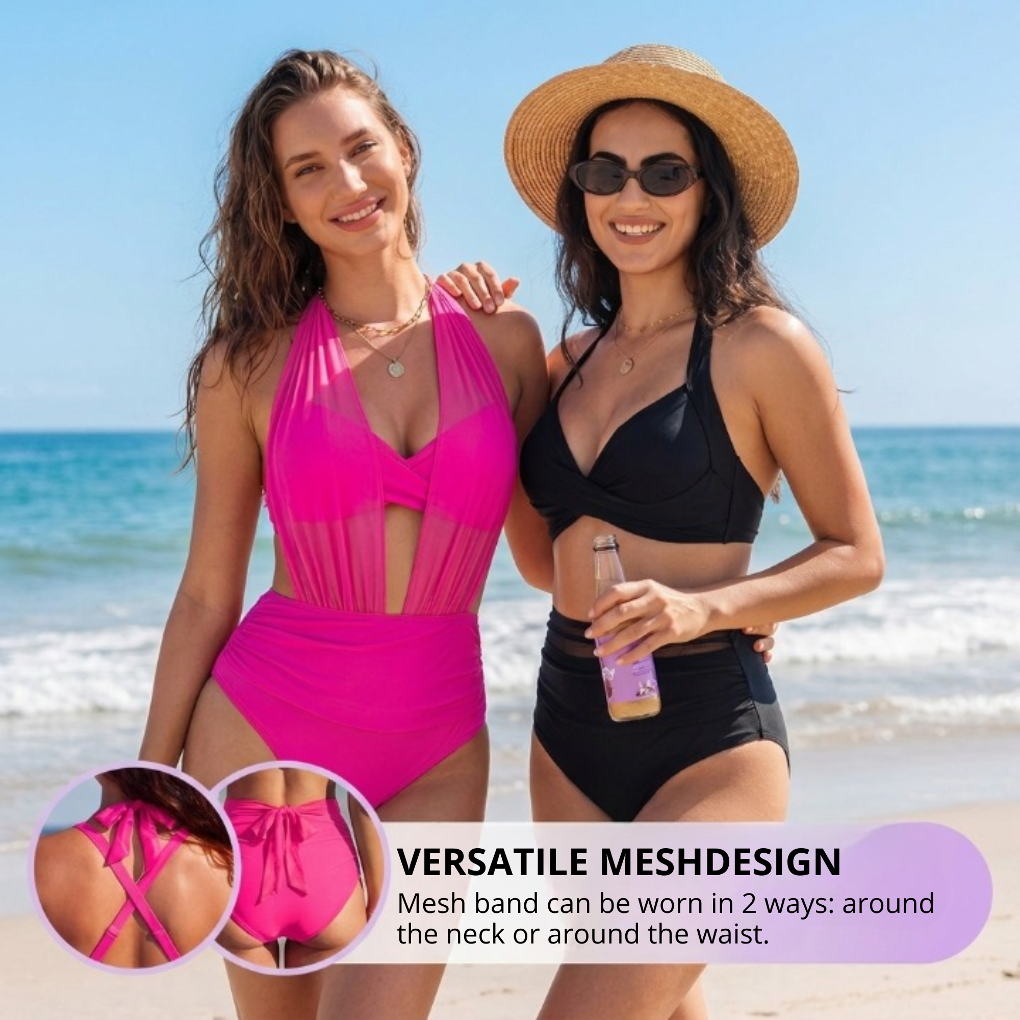 Saoirse | 2-in-1 High-Waisted Tummy Control Bikini