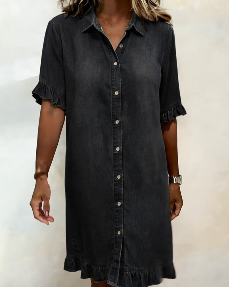 Alyssa | Comfortable Denim Dress with Flattering Shape