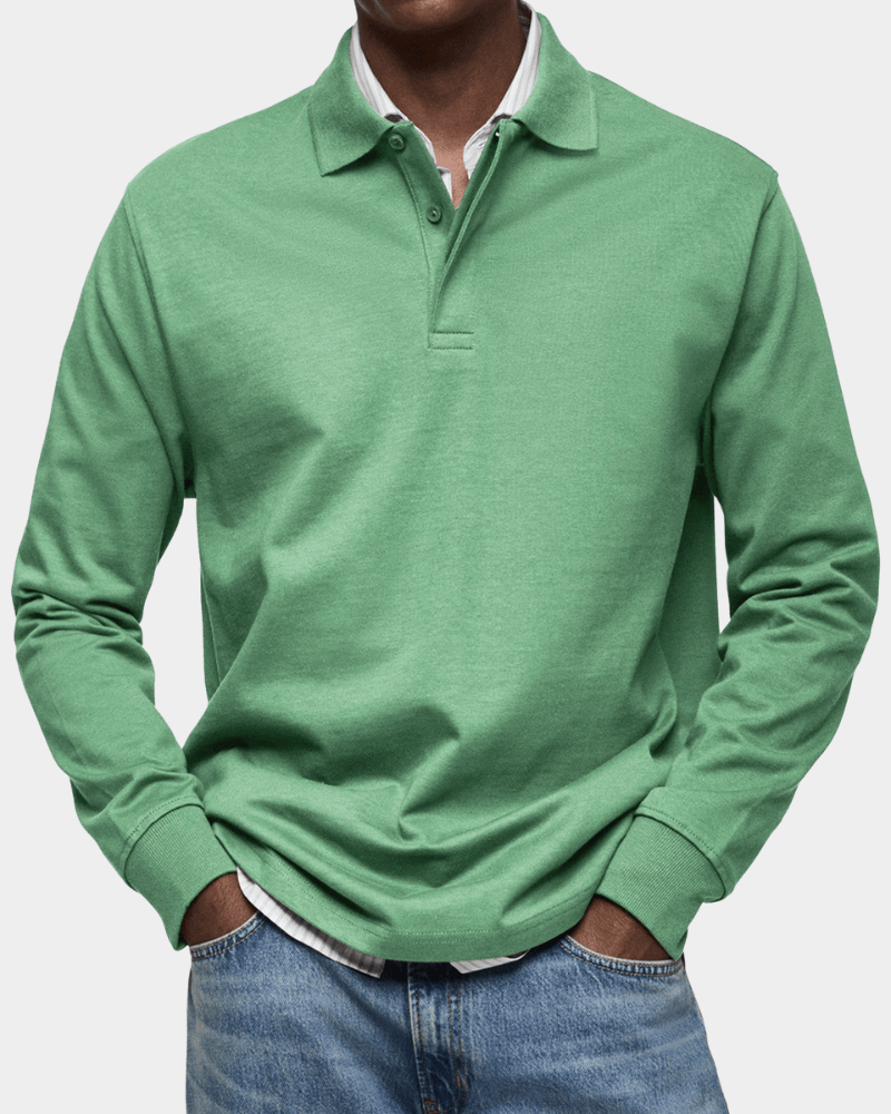 Richard - Comfortable long-sleeved spring polo shirt