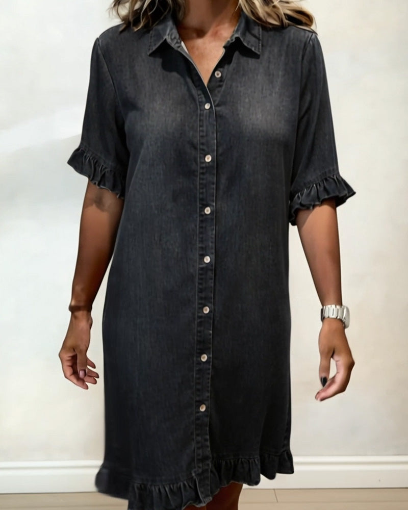 Alyssa | Comfortable Denim Dress with Flattering Shape