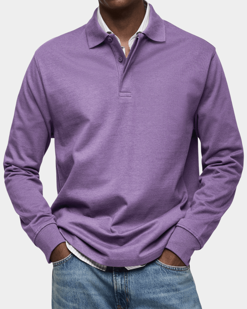 Richard - Comfortable long-sleeved spring polo shirt