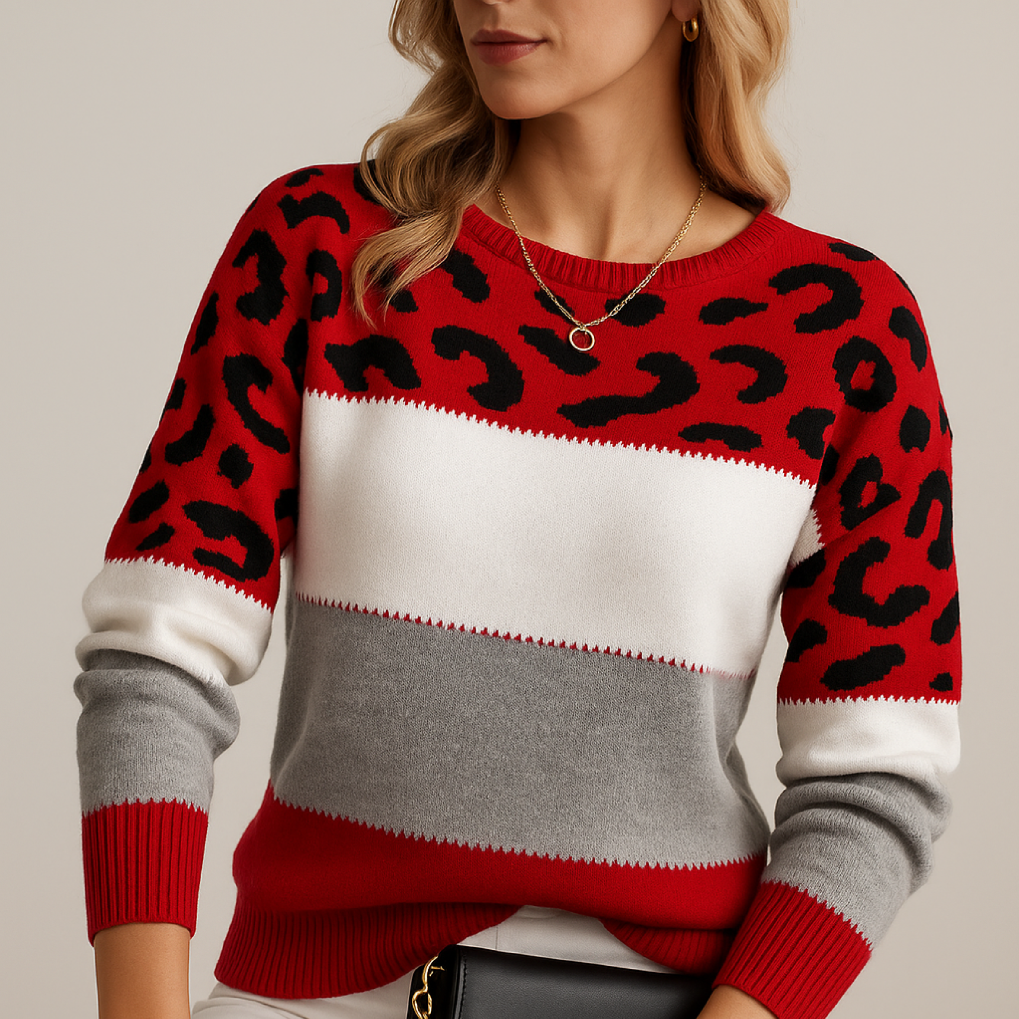 O'Dara Classic | Elegant Leopard Sweater