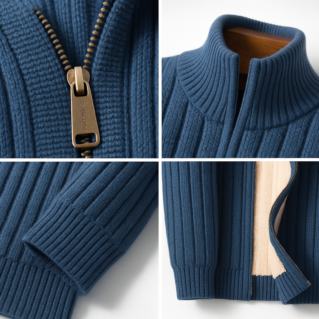 DUMONT LYON | GILET ZIPPÉ ÉLÉGANT CLASSIQUE