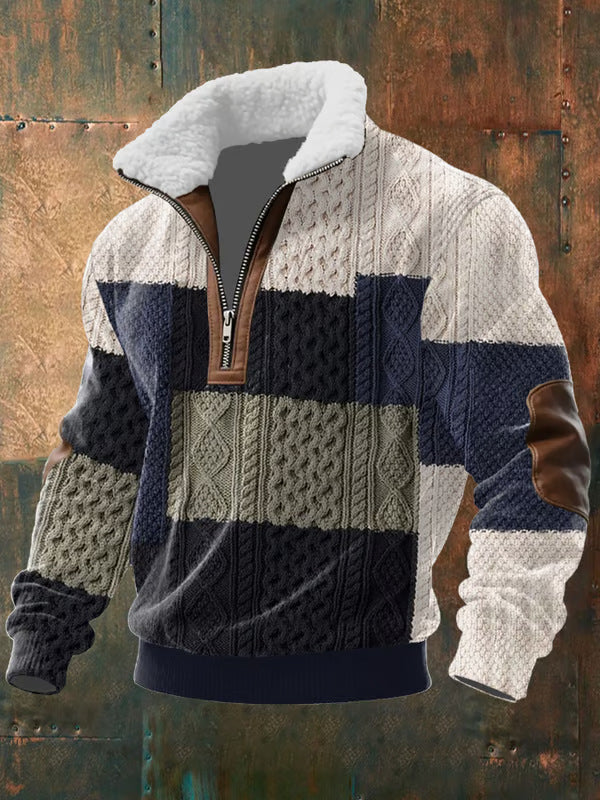 Robert™ | Quarter Zip Pullover with Mounted Fur