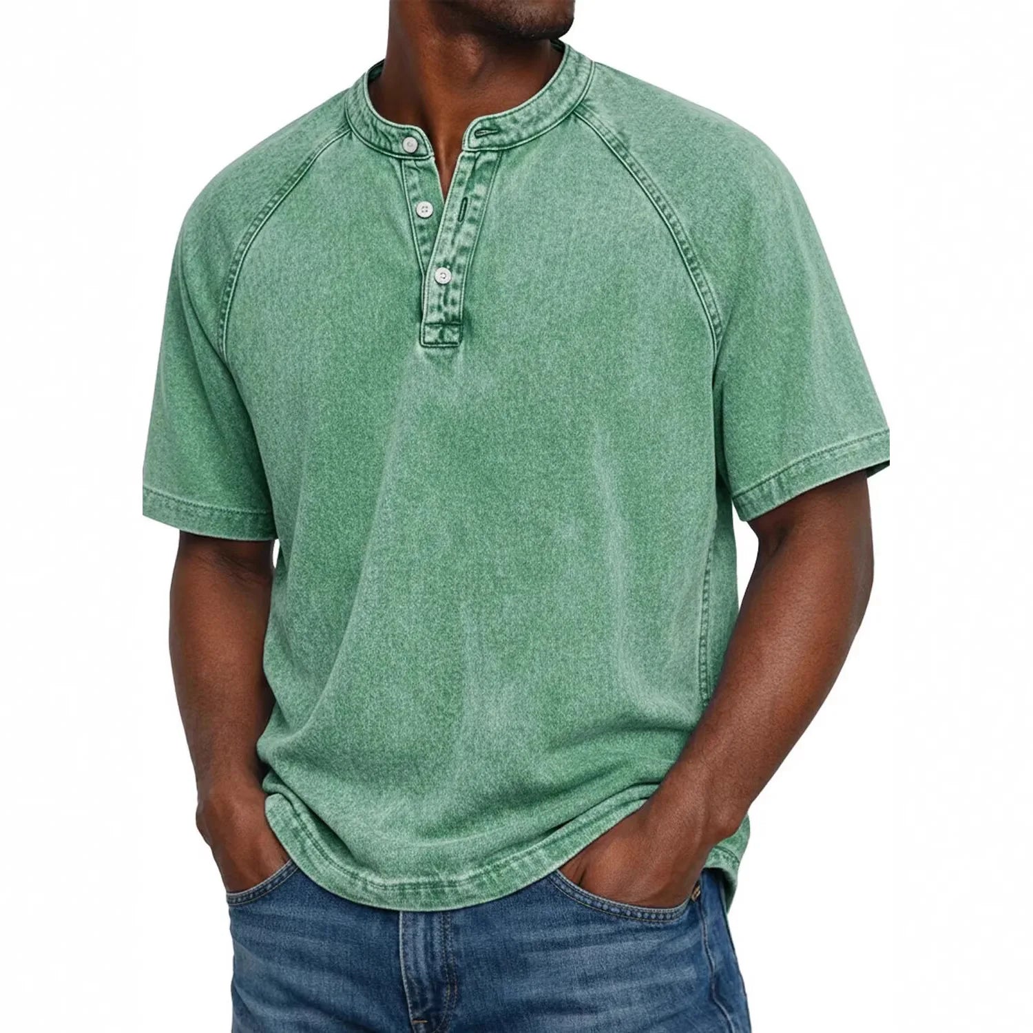 Ben - Vintage Men's Shirt With Buttons