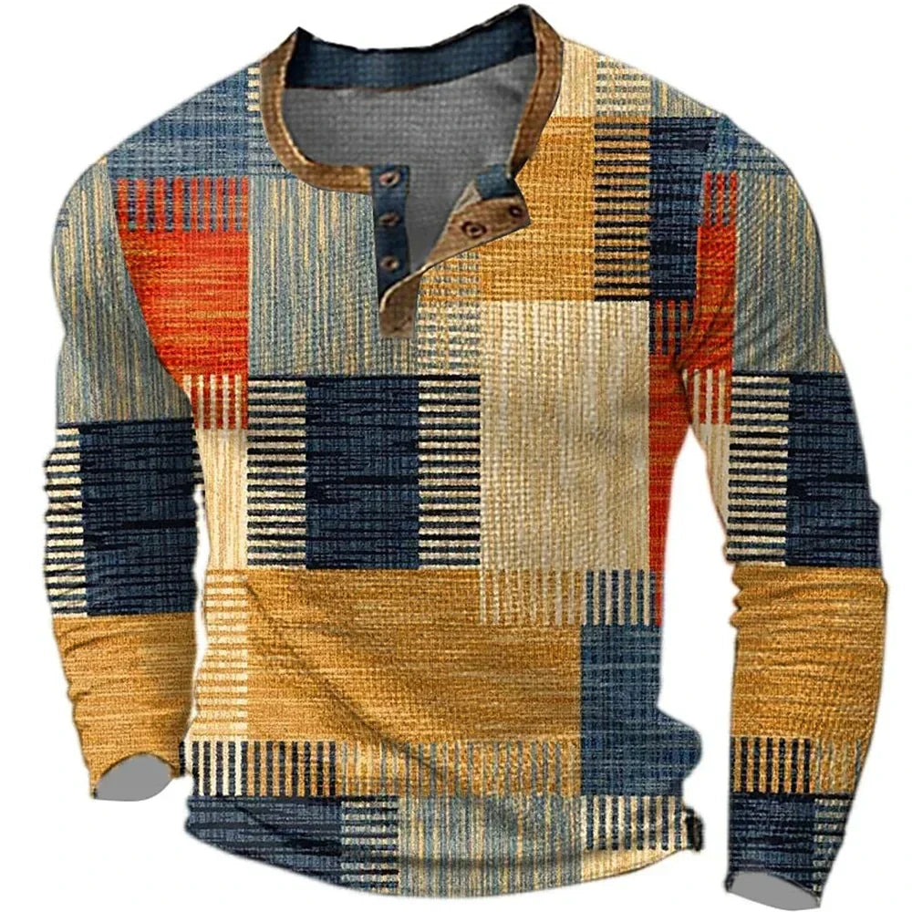 Barry - Colourful Long Sleeved Shirt