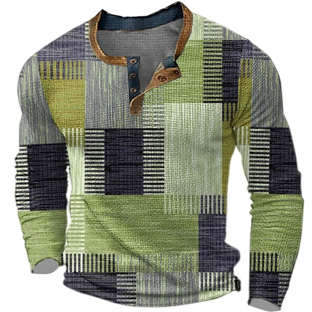 Nolan - Colorful Men's Long-Sleeve Shirt