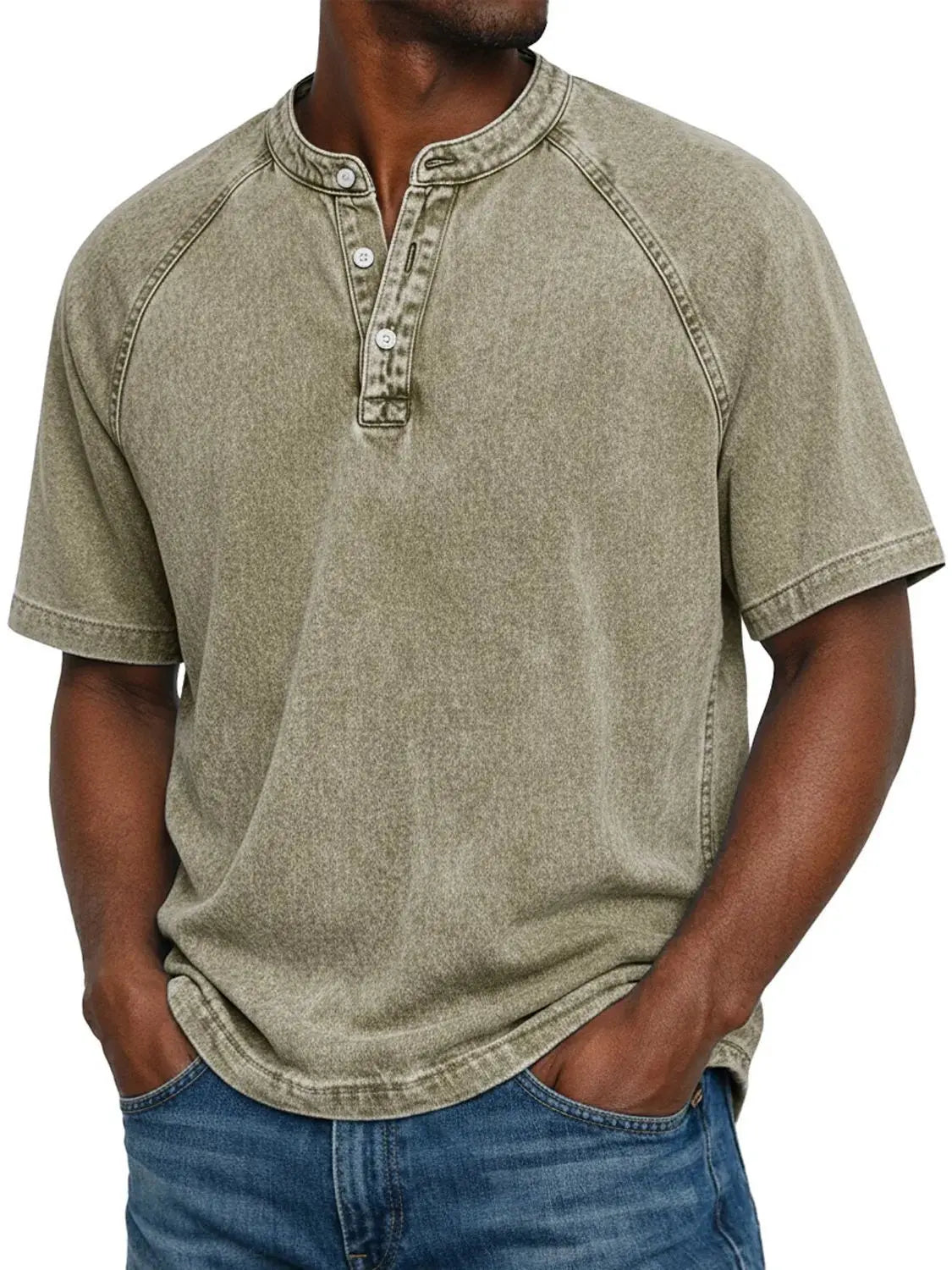 Ben - Vintage Men's Shirt With Buttons