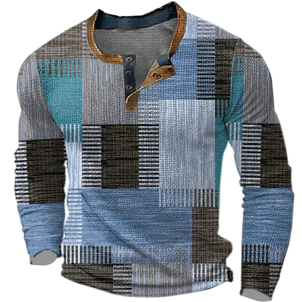 Nolan - Colorful Men's Long-Sleeve Shirt