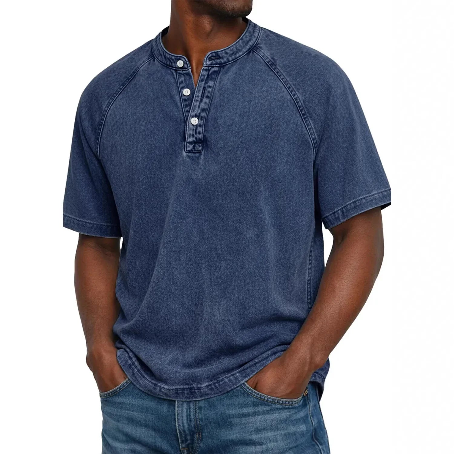 Ben - Vintage Men's Shirt With Buttons