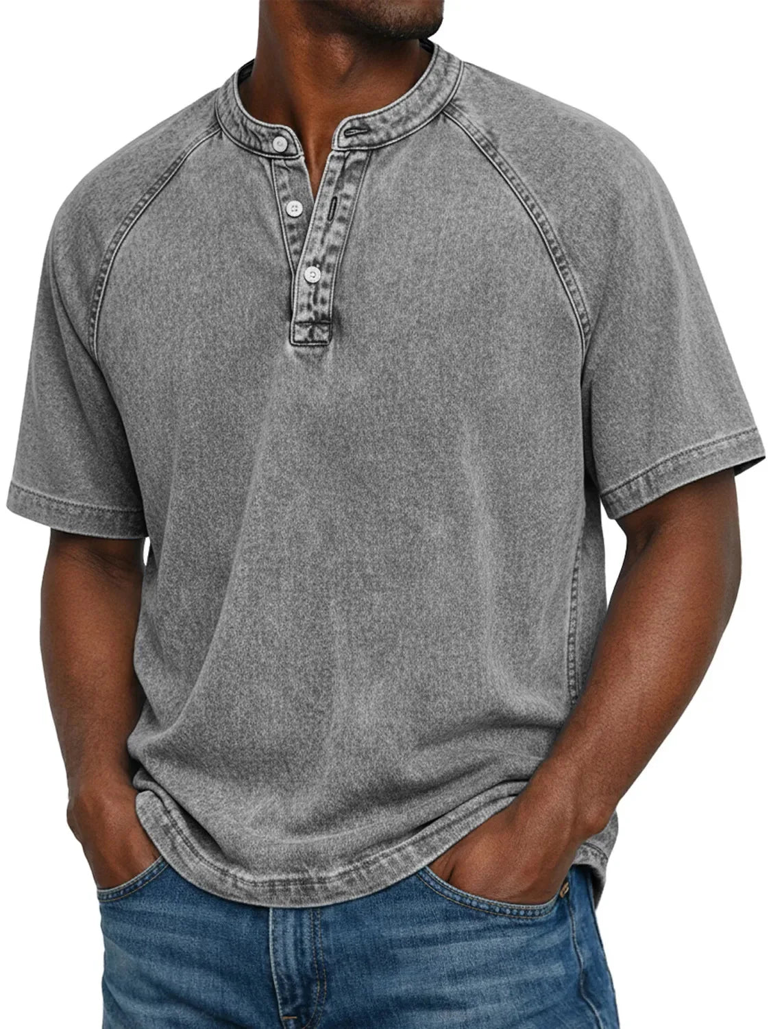Ben - Vintage Men's Shirt With Buttons