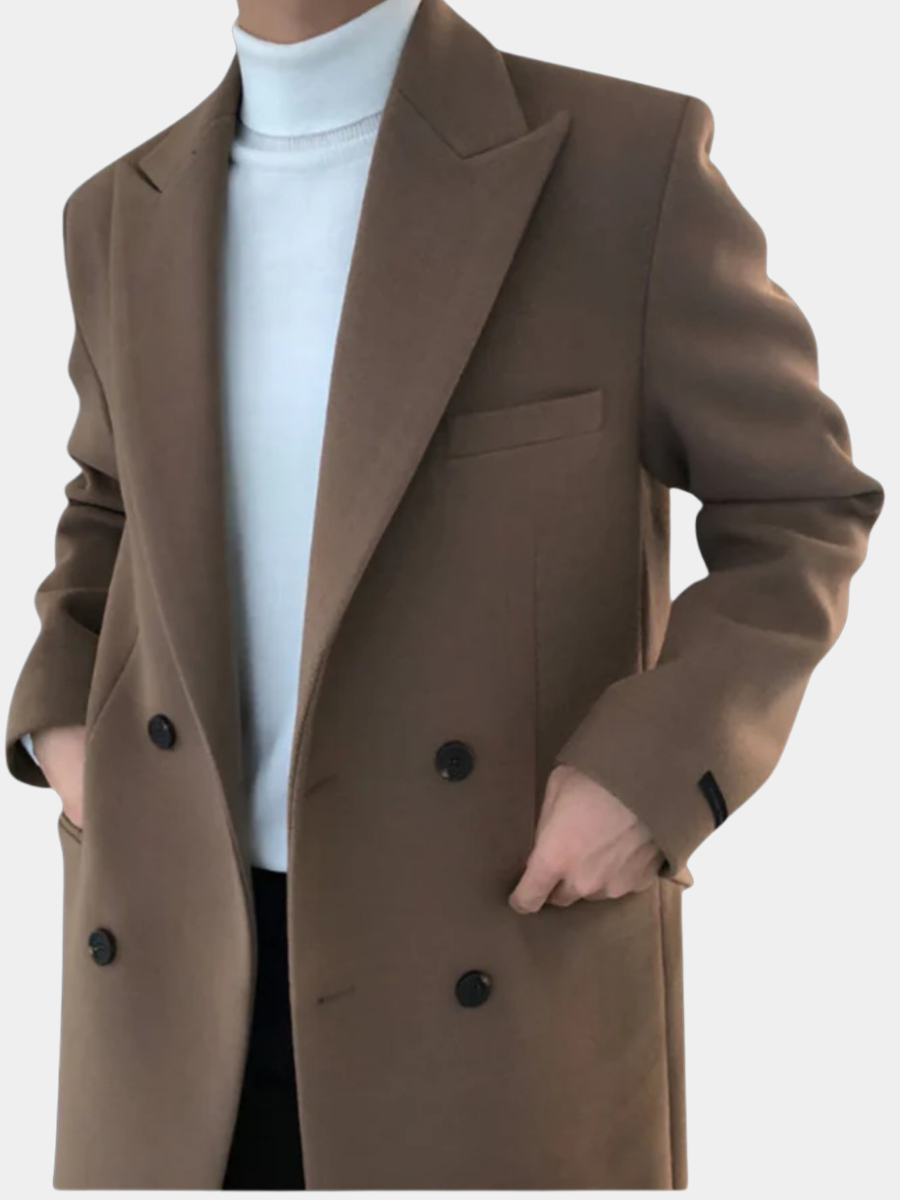 O'Dara | ELEGANT DOUBLE-BREASTED COAT FOR MEN