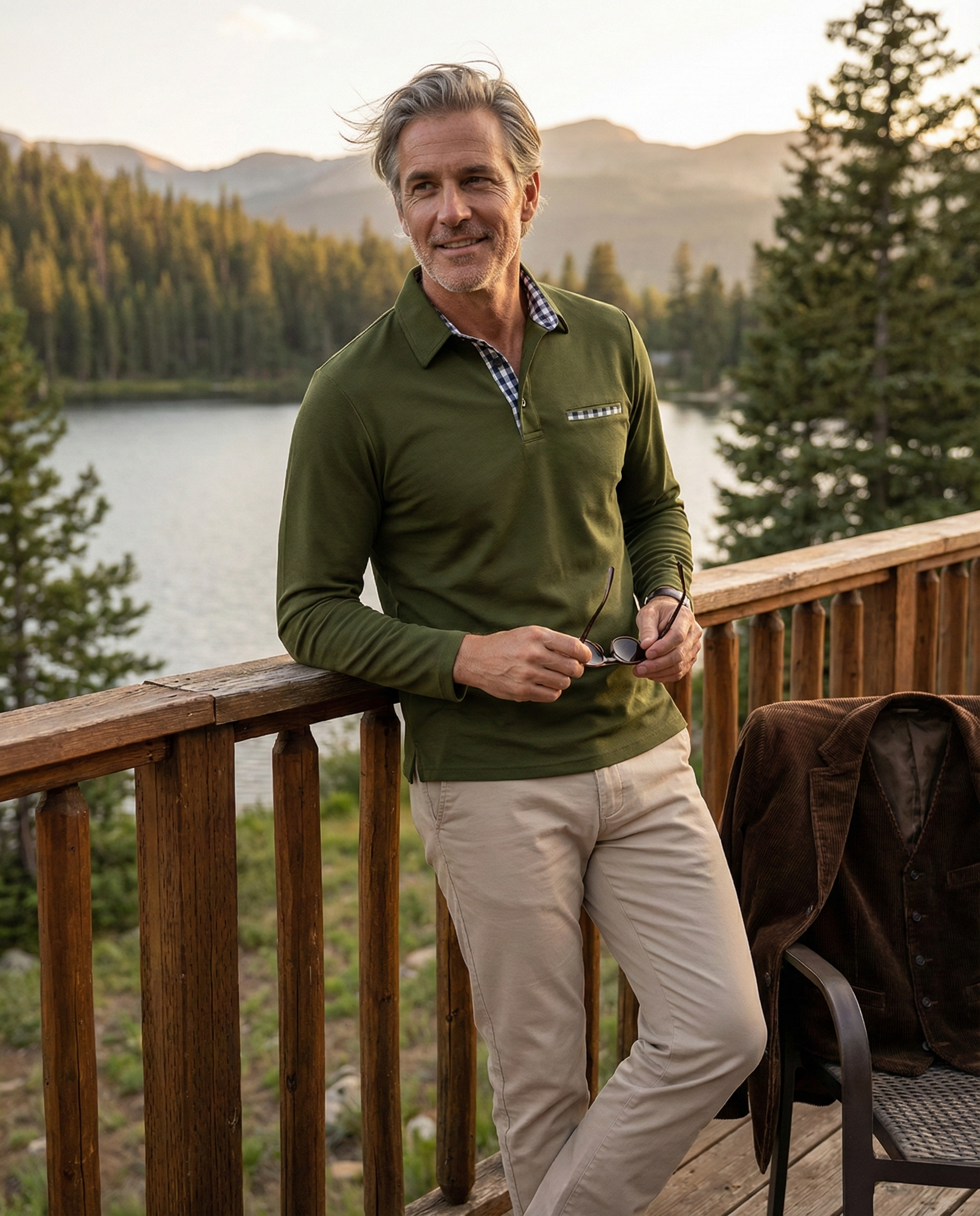 Gavin™ - Long Sleeve Polo Shirt
